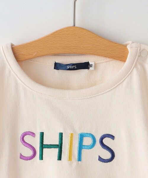 SHIPS(シップス)の「SHIPS KIDS:80~90cm / SHIPS ロゴ 長袖 TEE(Tシャツ/カットソー・キッズ・オフホワイト/ホワイト系その他・80/90)」の9枚目の写真