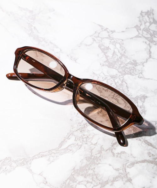 lafont ブラウンオーバルサングラス ケース付き
