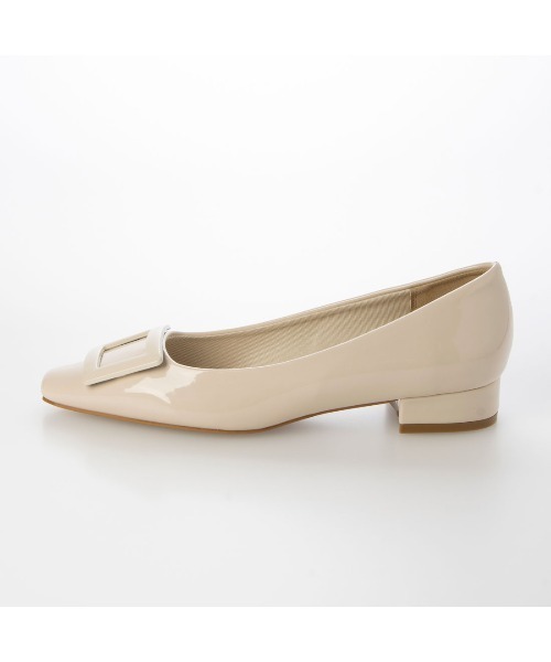 EVOL（イーボル）の「【EVOL】晴雨兼用スクエアバックル2.5cmヒールパンプス IX5458（レインシューズ・レディース・アイボリー/ベージュ/ブラック・23.5cm/22.5cm/22.0cm/25.0cm/24.0cm/23.0cm/24.5cm）」の15枚目の写真