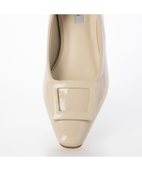 EVOL（イーボル）の「【EVOL】晴雨兼用スクエアバックル2.5cmヒールパンプス IX5458（レインシューズ・レディース・アイボリー/ベージュ/ブラック・23.5cm/22.5cm/22.0cm/25.0cm/24.0cm/23.0cm/24.5cm）」の18枚目の写真