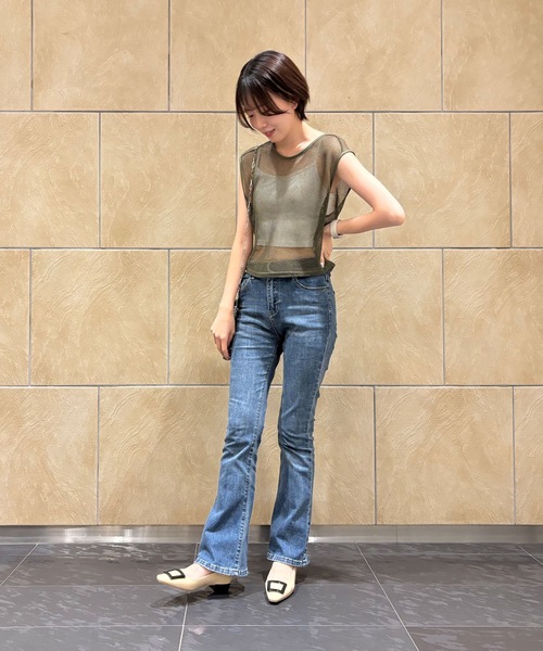 EVOL（イーボル）の「【EVOL】晴雨兼用スクエアバックル2.5cmヒールパンプス IX5458（レインシューズ・レディース・アイボリー/ベージュ/ブラック・23.5cm/22.5cm/22.0cm/25.0cm/24.0cm/23.0cm/24.5cm）」の19枚目の写真