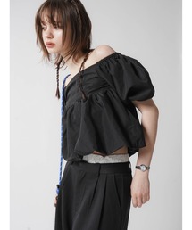 PUFF SLEEVE SHORT BLOUSE