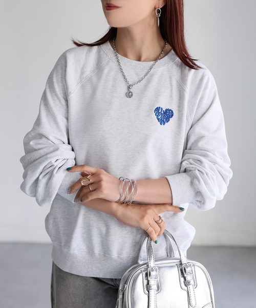 Human Made ハートロゴ トレーナー ヘザーグレー XL 美品 ラグラン Human Made ハートロゴ トレーナー ヘザーグレー XL 美品