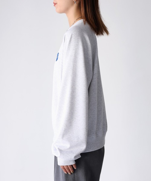 Riberry（リベリー）の「ハートロゴラメ刺繍ラグランスウェットトレーナー（スウェット・レディース・ホワイト×レッド/ホワイト×ブラック/ライトグレー系/ブラック×ホワイト/ブラック×レッド/ライトグレー系1/ライトグレー系2・FREE）」の9枚目の写真