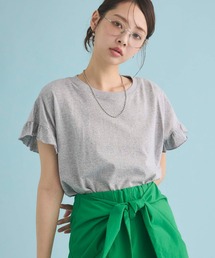 Edit Sheen | 袖フリルTシャツ(Tシャツ/カットソー)