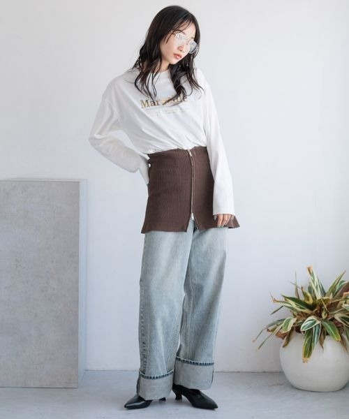 aeko ページ LOWRYS FARM tシャツ アソートロゴプリントTシャツ 133779