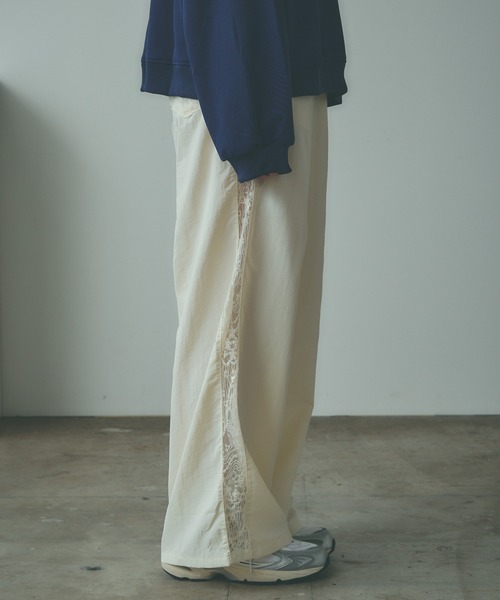 BLANK　（ブランク）の「▲Side Lace Track Pants / サイドレーストラックパンツ（その他パンツ・レディース・ホワイト・M/L）」の14枚目の写真