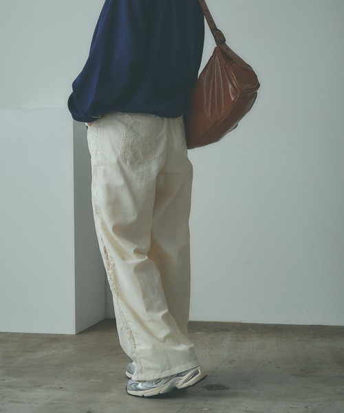 BLANK　（ブランク）の「▲Side Lace Track Pants / サイドレーストラックパンツ（その他パンツ・レディース・ホワイト・M/L）」の7枚目の写真