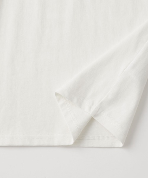 U.S. POLO ASSN.（ユーエスポロアッスン）の「U.S. POLO ASSN. /ユーエスポロアッスン 別注 ワンポイント刺繍 ラグラン配色オーバーサイズ長袖Tシャツ（Tシャツ/カットソー・レディース・ダークグリーン/カーキ/ダークブラウン/ワイン/ブラック/ネイビー/チャコールグレー/ブラウン系・S/XL/L/M）」の13枚目の写真