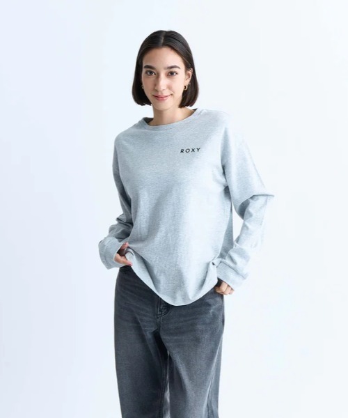 ROXY(ロキシー)の「OUR STYLE FLOW L/S/ロキシーバックプリント長袖ロンT(Tシャツ/カットソー・レディース・グレー/ブラック/ブラウン/ホワイト・LARGE/MEDIUM/SMALL)」の2枚目の写真
