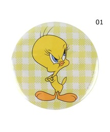 FLAPPER（フラッパー）の「LOONEY TUNES×Flapper Tweety缶バッチミラー（手鏡/メイクミラー）」