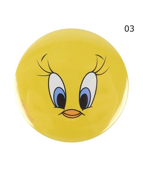 LOONEY TUNES×Flapper Tweety缶バッチミラー（手鏡/メイクミラー