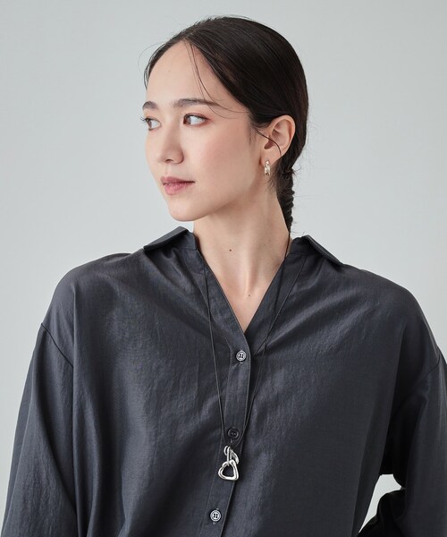 SHOO・LA・RUE（シューラルー）の「◆ニュアンス三角＆コインひもネックレス（ネックレス・レディース・ゴールド/シルバー/ブロンズ・00）」の4枚目の写真