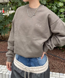 【Dime/ダイム】 CLASSIC SMALL LOGO CREWNECK：裏起毛スウェット