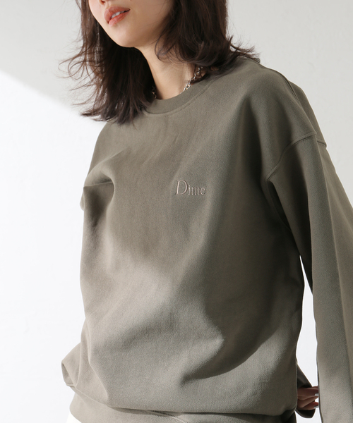 セール】【Dime/ダイム】 CLASSIC SMALL LOGO CREWNECK：裏起毛