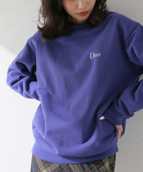 セール】【Dime/ダイム】 CLASSIC SMALL LOGO CREWNECK:裏起毛 セール】【Dime/ダイム】 CLASSIC SMALL LOGO CREWNECK:裏起毛