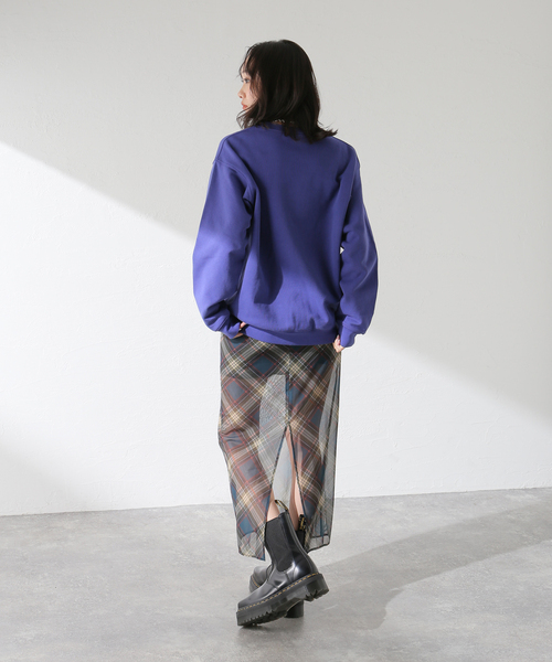 DIME(ダイム)の「【Dime/ダイム】 CLASSIC SMALL LOGO CREWNECK:裏起毛スウェット(スウェット・レディース・ブラウン/バーガンディー/ブルー・SMALL/MEDIUM)」の19枚目の写真