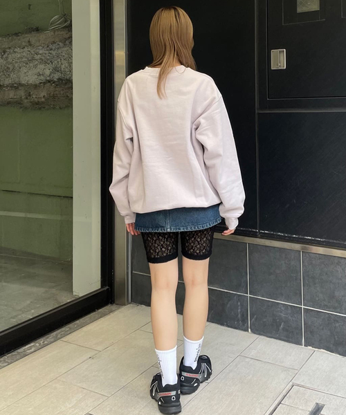 DIME(ダイム)の「【Dime/ダイム】 CLASSIC SMALL LOGO CREWNECK:裏起毛スウェット(スウェット・レディース・ブラウン/バーガンディー/ブルー・SMALL/MEDIUM)」の22枚目の写真