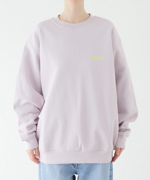 セール】【Dime/ダイム】 CLASSIC SMALL LOGO CREWNECK：裏起毛