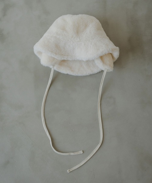 rectangle（レクタングル）の「イヤマフファーバケットハット（ハット・レディース・ブラック/アイボリー/モカ・FREE）」の17枚目の写真