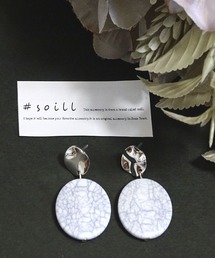 【soill】金属アレルギー対応 soillの樹脂ピアス