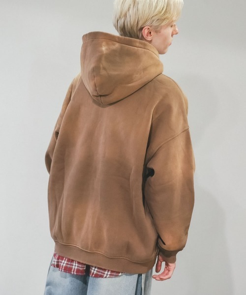 PERSTEP正規品★24AW★Rustic ピグメント裏起毛パーカー perstep(パーステップ) パーカー・フーディ(レディース) - 海外
