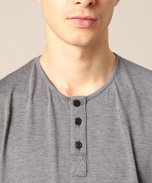 ADYN（エーディーワイエヌ）の「＜ADYN＞ ESSENTIAL PLACKET T/Tシャツ（Tシャツ/カットソー・メンズ・ホワイト/グレー・SMALL/MEDIUM）」の3枚目の写真