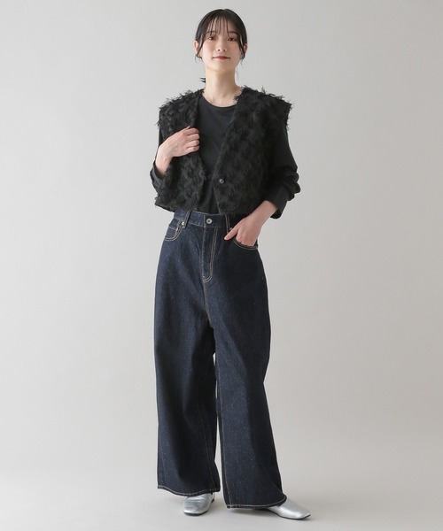 natural by clip デニムワイドジャケットstudio clip natural by clip》デニムワイドジャケット（デニムジャケット