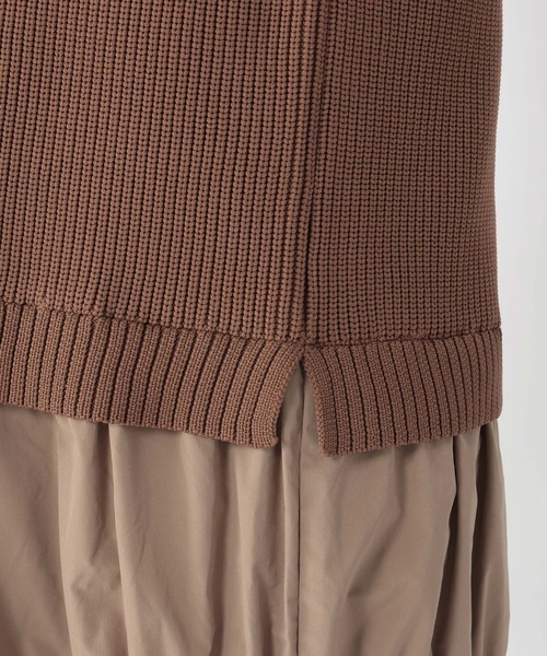 セール】ニットベストドッキングワンピース（ワンピース）｜studio