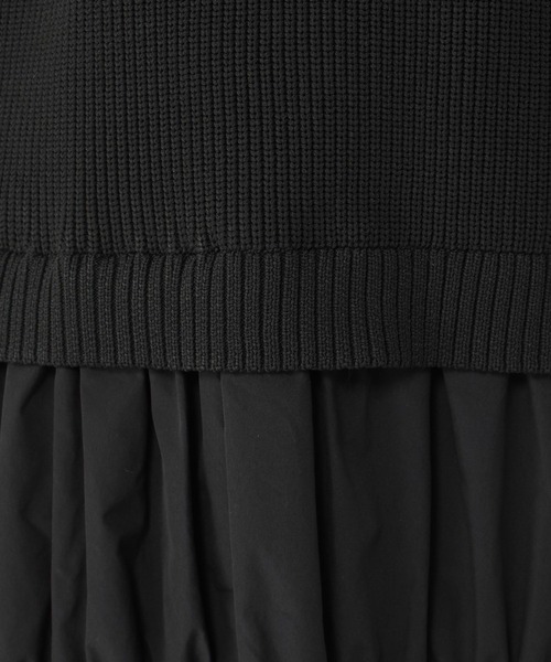 セール】ニットベストドッキングワンピース（ワンピース）｜studio