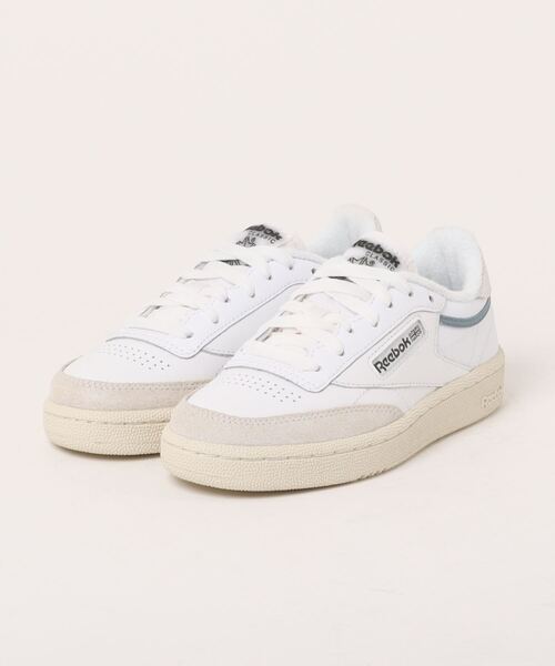 Reebok(リーボック)の「CLUB C 85 100201118(スニーカー・メンズ・ホワイト・25.0cm/24.5cm/24.0cm/23.5cm/27.5cm/27.0cm/26.5cm/26.0cm/25.5cm/23.0cm/28.0cm/28.5cm)」の2枚目の写真
