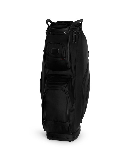TUMI トゥミ カート型 キャディバック ゴルフバック 黒 ブラック ロゴ刺繍 TUMI（トゥミ）の「TUMI GOLF ゴルフ・カート・バッグ（ゴルフグッズ