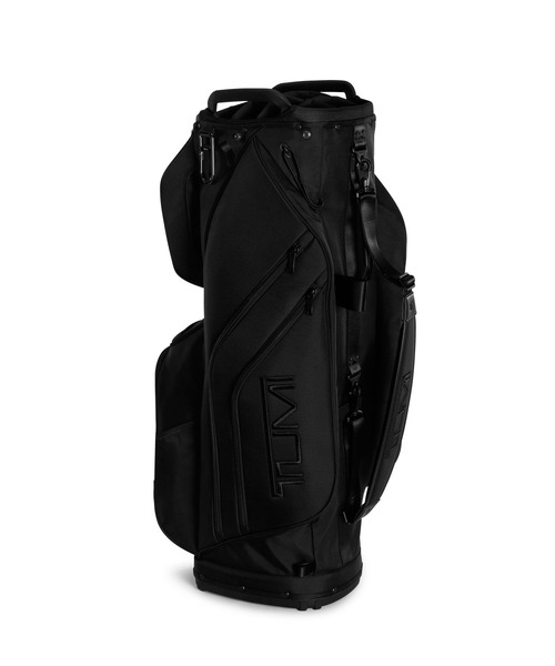 TUMI トゥミ カート型 キャディバック ゴルフバック 黒 ブラック ロゴ刺繍 TUMI（トゥミ）の「TUMI GOLF ゴルフ・カート・バッグ（ゴルフグッズ
