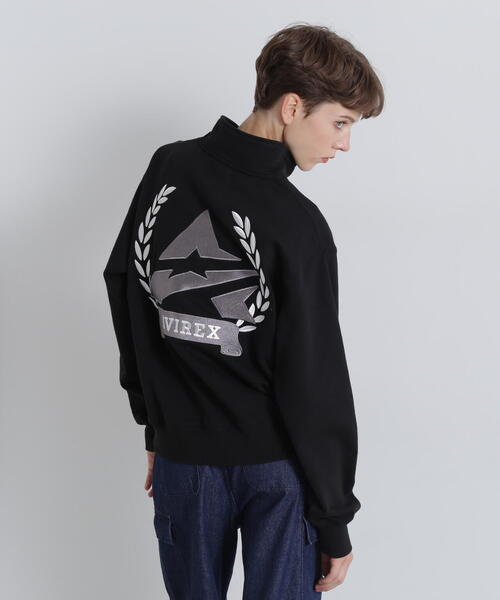 AVIREX(アヴィレックス)の「《WEB&DEPOT限定》ASTAR HALFZIP SWEAT / Aスター ハーフジップスウェット / AVIREX / アヴィレックス(スウェット・メンズ・ミント/ブラック/グレー・MEDIUM/LARGE/X-LARGE/XX-LARGE)」の9枚目の写真