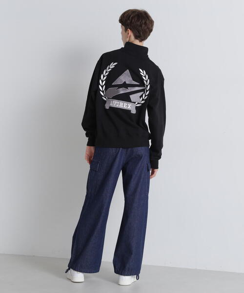 AVIREX(アヴィレックス)の「《WEB&DEPOT限定》ASTAR HALFZIP SWEAT / Aスター ハーフジップスウェット / AVIREX / アヴィレックス(スウェット・メンズ・ミント/ブラック/グレー・MEDIUM/LARGE/X-LARGE/XX-LARGE)」の10枚目の写真