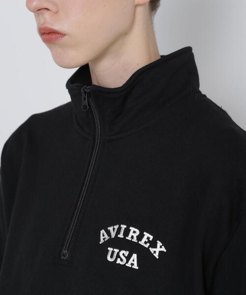 AVIREX(アヴィレックス)の「《WEB&DEPOT限定》ASTAR HALFZIP SWEAT / Aスター ハーフジップスウェット / AVIREX / アヴィレックス(スウェット・メンズ・ミント/ブラック/グレー・MEDIUM/LARGE/X-LARGE/XX-LARGE)」の14枚目の写真