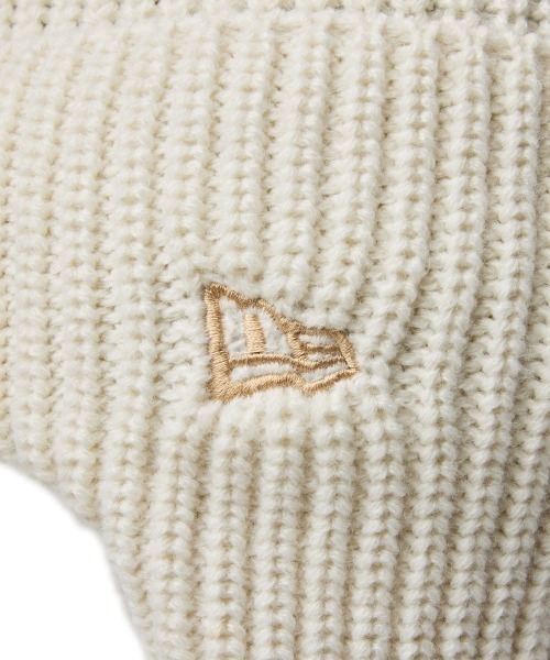 NEW ERA(ニューエラ)の「NEW ERA/ニューエラ ビーニー BASIC カフニットトラッパー 14312171/14312172/14312173(ニットキャップ/ビーニー・メンズ・ブラウン/アイボリー/ブラック・FREE)」の9枚目の写真
