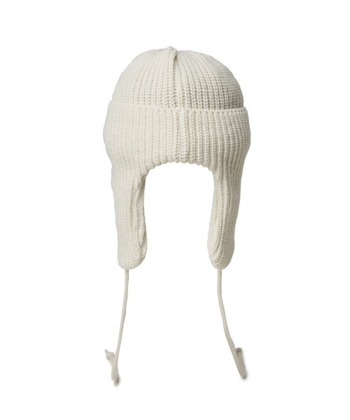 NEW ERA(ニューエラ)の「NEW ERA/ニューエラ ビーニー BASIC カフニットトラッパー 14312171/14312172/14312173(ニットキャップ/ビーニー・メンズ・ブラウン/アイボリー/ブラック・FREE)」の8枚目の写真