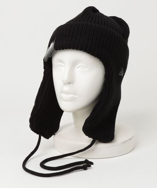 NEW ERA(ニューエラ)の「NEW ERA/ニューエラ ビーニー BASIC カフニットトラッパー 14312171/14312172/14312173(ニットキャップ/ビーニー・メンズ・ブラウン/アイボリー/ブラック・FREE)」の21枚目の写真