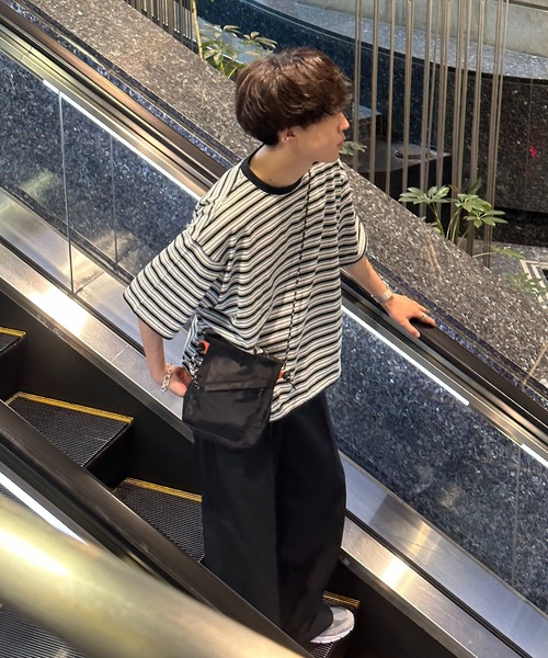 favclo.（ファブクロ）の「border T-shirt / ボーダーTシャツ（Tシャツ/カットソー・メンズ・ブラック/イエロー/ネイビー・LARGE/MEDIUM）」の21枚目の写真