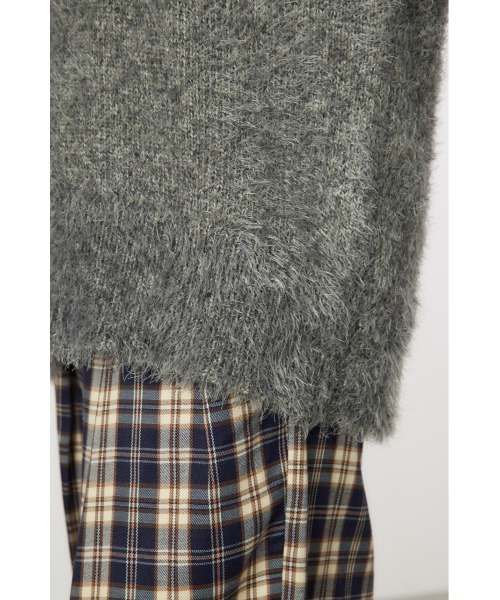 RODEO CROWNS WIDE BOWL（ロデオクラウンズワイドボウル）の「シャギーニットベスト（ベスト・レディース・ブルー/アイボリー/ダークグレー・FREE）」の14枚目の写真