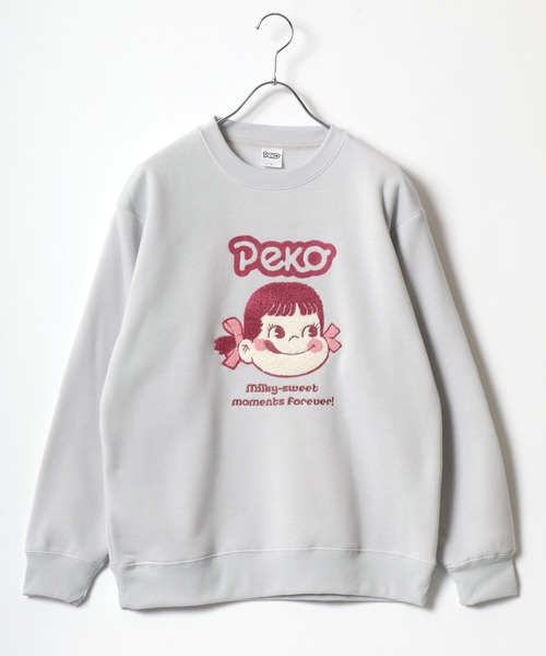 MARUKAWA（マルカワ）の「Peko/ペコ 裏起毛 サガラ刺繍 クルーネックスウェット レディース トレーナー（スウェット・レディース・ワイン/アッシュグレー/グリーン/ベージュ・M/L）」の22枚目の写真