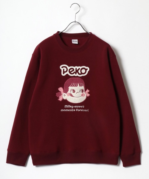 MARUKAWA（マルカワ）の「Peko/ペコ 裏起毛 サガラ刺繍 クルーネックスウェット レディース トレーナー（スウェット・レディース・ワイン/アッシュグレー/グリーン/ベージュ・M/L）」の20枚目の写真