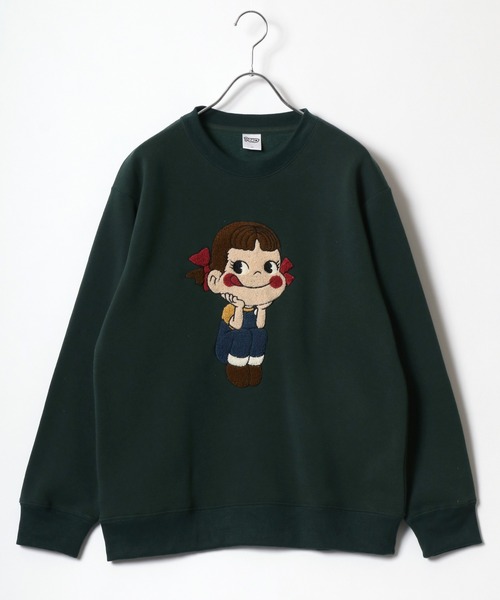 MARUKAWA（マルカワ）の「Peko/ペコ 裏起毛 サガラ刺繍 クルーネックスウェット レディース トレーナー（スウェット・レディース・ワイン/アッシュグレー/グリーン/ベージュ・M/L）」の19枚目の写真
