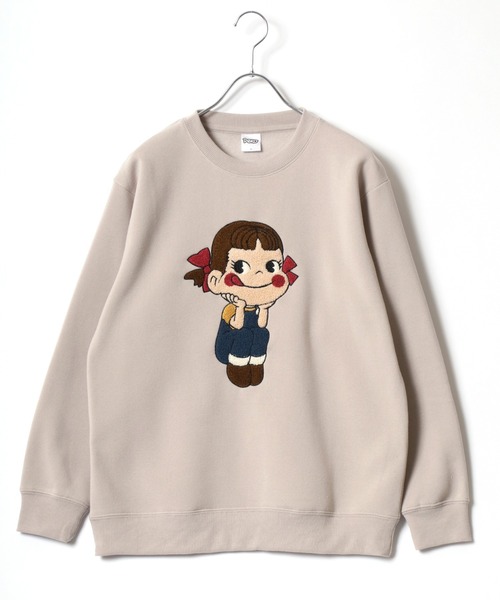 MARUKAWA（マルカワ）の「Peko/ペコ 裏起毛 サガラ刺繍 クルーネックスウェット レディース トレーナー（スウェット・レディース・ワイン/アッシュグレー/グリーン/ベージュ・M/L）」の18枚目の写真