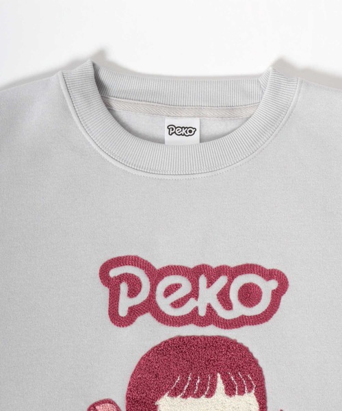 MARUKAWA（マルカワ）の「Peko/ペコ 裏起毛 サガラ刺繍 クルーネックスウェット レディース トレーナー（スウェット・レディース・ワイン/アッシュグレー/グリーン/ベージュ・M/L）」の17枚目の写真