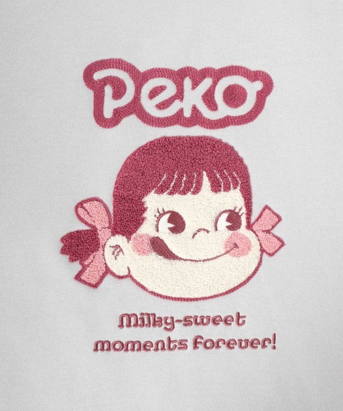 MARUKAWA（マルカワ）の「Peko/ペコ 裏起毛 サガラ刺繍 クルーネックスウェット レディース トレーナー（スウェット・レディース・ワイン/アッシュグレー/グリーン/ベージュ・M/L）」の13枚目の写真