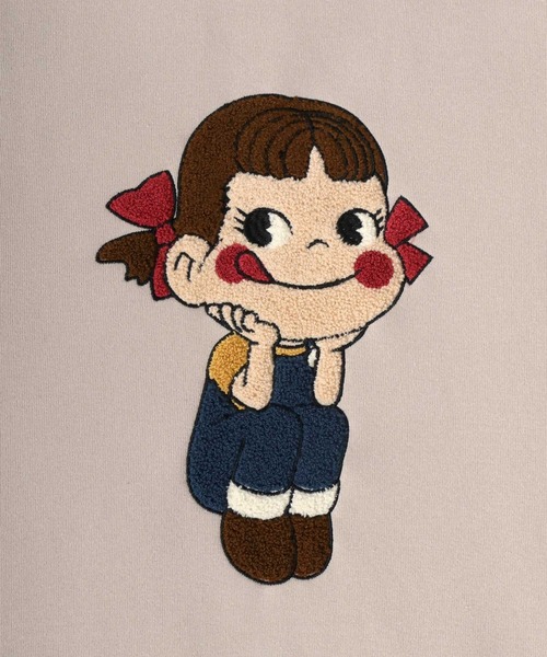 MARUKAWA（マルカワ）の「Peko/ペコ 裏起毛 サガラ刺繍 クルーネックスウェット レディース トレーナー（スウェット・レディース・ワイン/アッシュグレー/グリーン/ベージュ・M/L）」の12枚目の写真