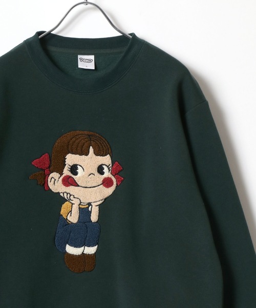 MARUKAWA（マルカワ）の「Peko/ペコ 裏起毛 サガラ刺繍 クルーネックスウェット レディース トレーナー（スウェット・レディース・ワイン/アッシュグレー/グリーン/ベージュ・M/L）」の8枚目の写真