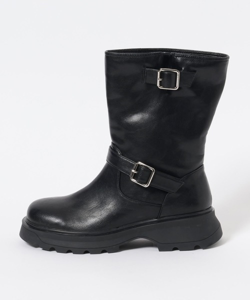 セール】[雨の日も履ける防水仕様]晴雨兼用エンジニアブーツ